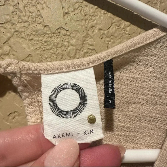 Anthropologie Akemi+Kin Mirabelle Embroidered Sleeveless Boho Top Blouse Size S - Picture 6 of 7